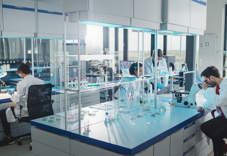 Laboratory Scientists with Lab Equipment
