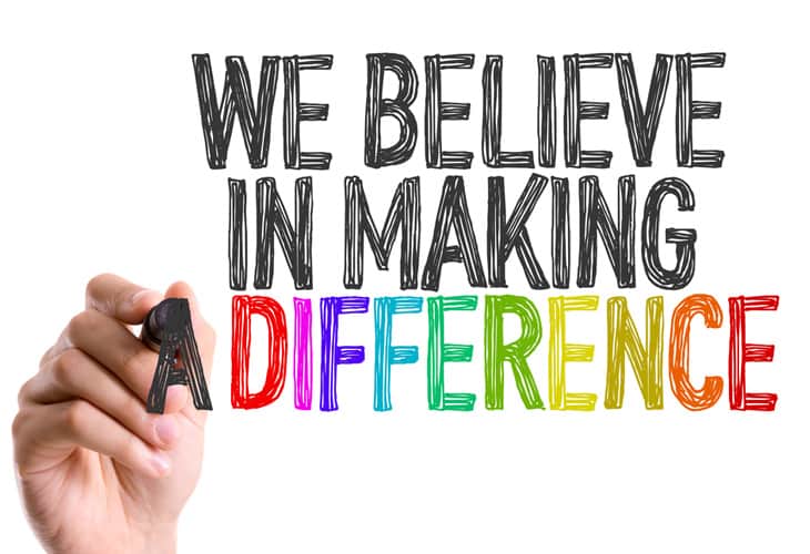 Hand Writing Believe Making Difference