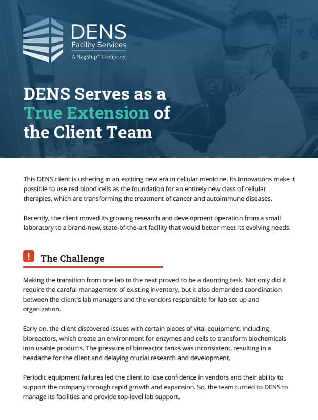 DENS Serves as a True Extension of the Client Team